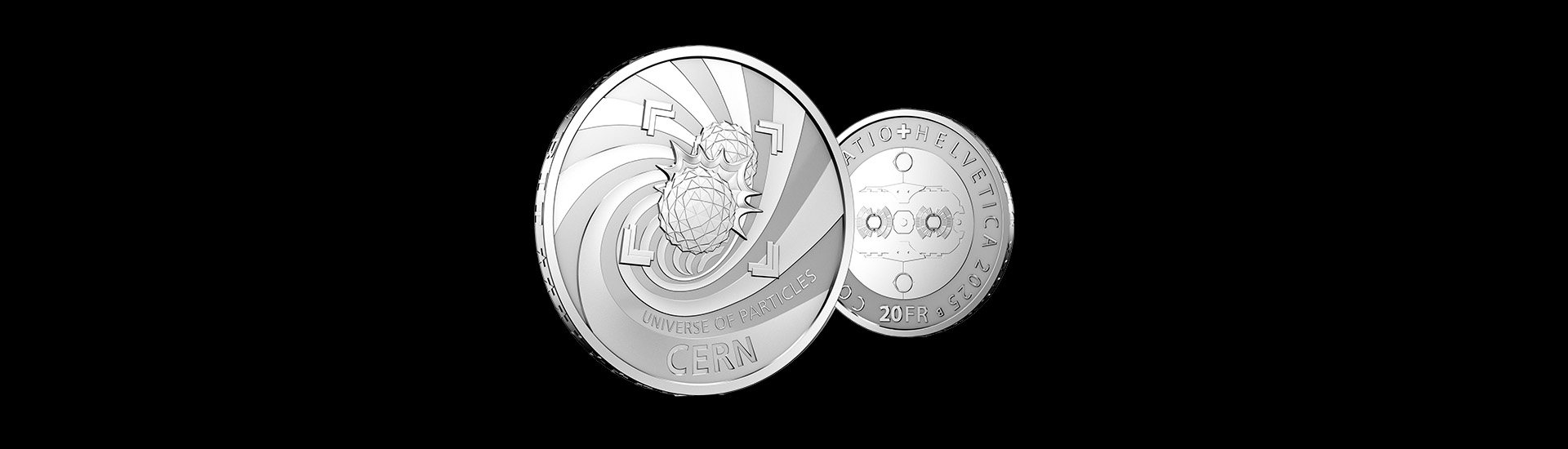 Silbermünze CERN