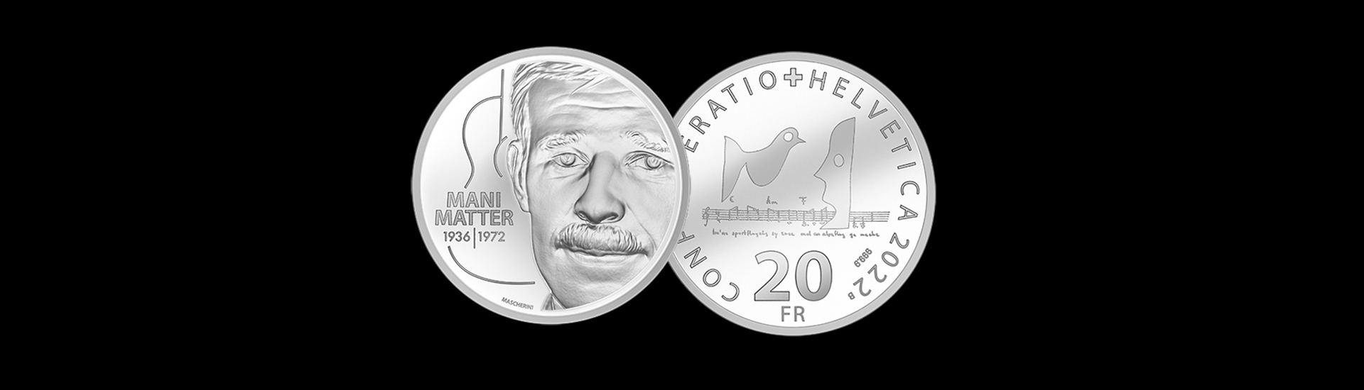 Pièce d’argent «Mani Matter»