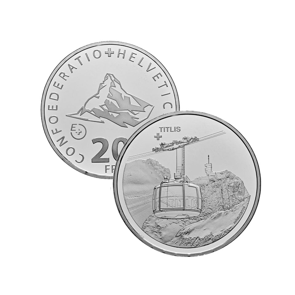 Probe «Klein Matterhorn/ Titlis» (Prägedruck)