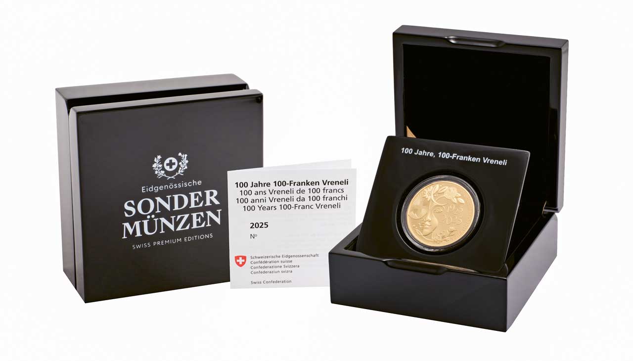 Verpackung 100 Franken Goldvreneli